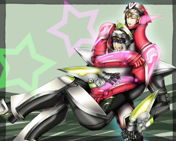 Barnaby Brooks Jr. and Kotetsu T. Kaburagi from Tiger and Bunny