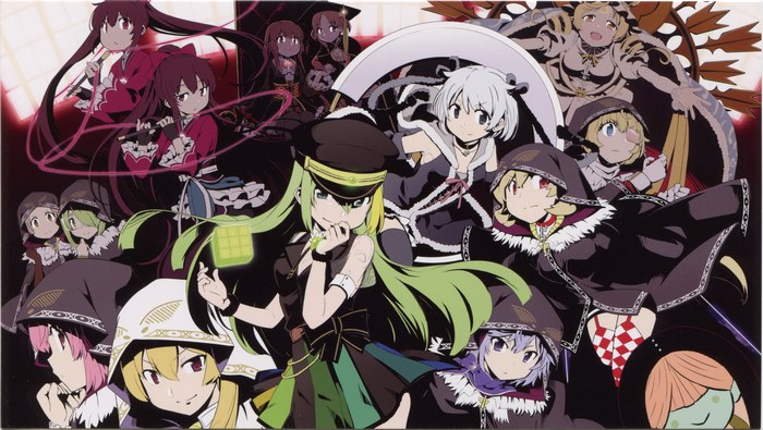 Alina Gray and characters from Puella Magi Madoka Magica