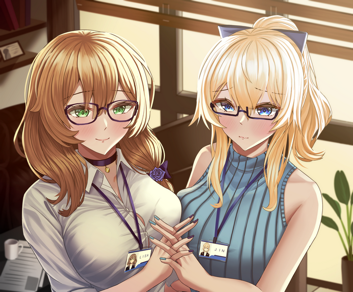 Lisa and Jean from Genshin Impact