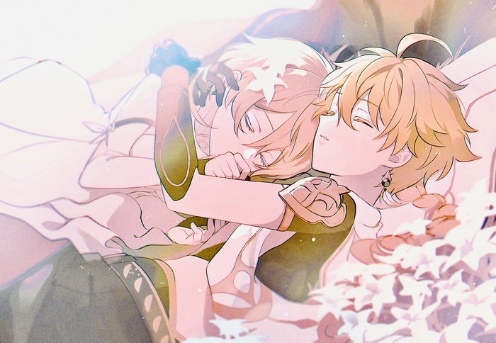 Aether and Lumine Resting Peacefully