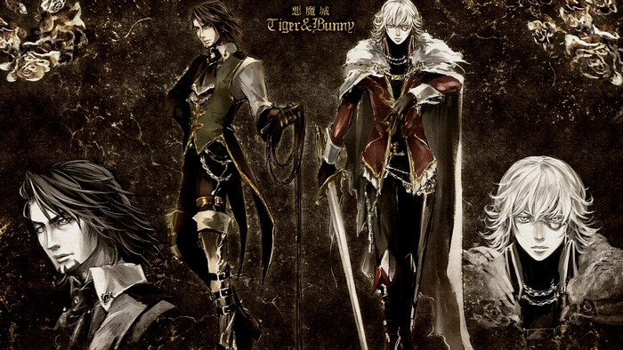 Tiger & Bunny characters in dark fantasy art style