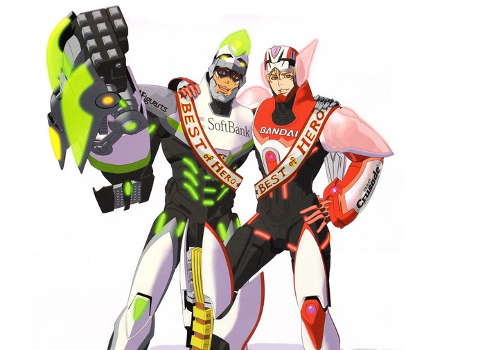 Kotetsu T. Kaburagi and Barnaby Brooks Jr. from Tiger and Bunny