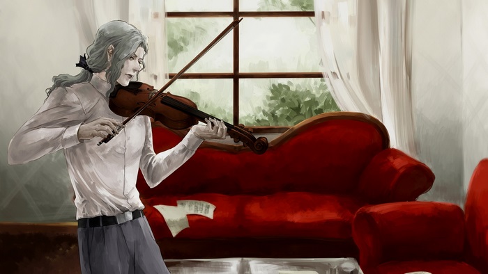 Yuri Petrov from Tiger and Bunny playing violin