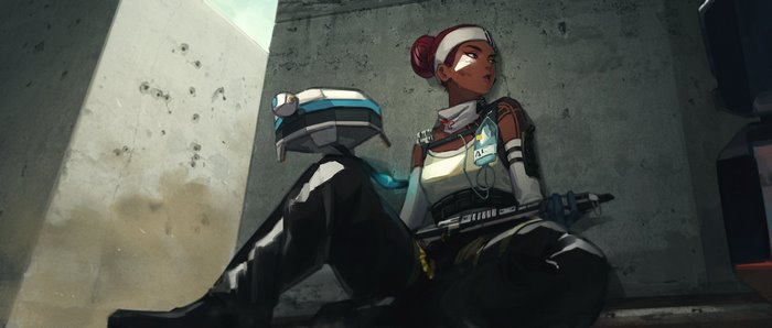 Lifeline from Apex Legends with a drone
