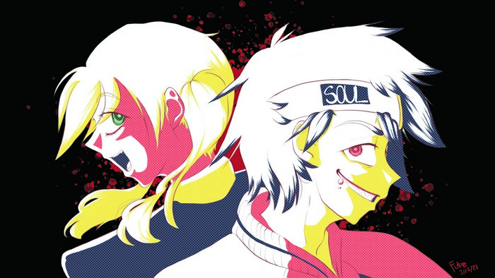 Maka and Soul Eater from Soul Eater