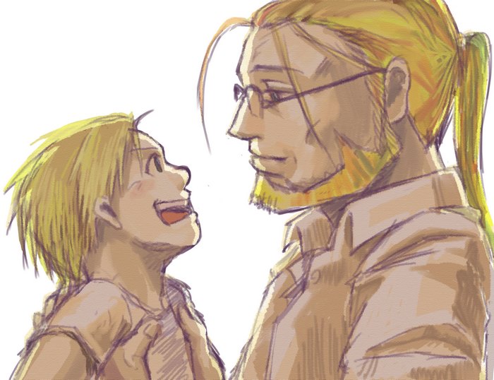 Edward Elric and Van Hohenheim from Fullmetal Alchemist