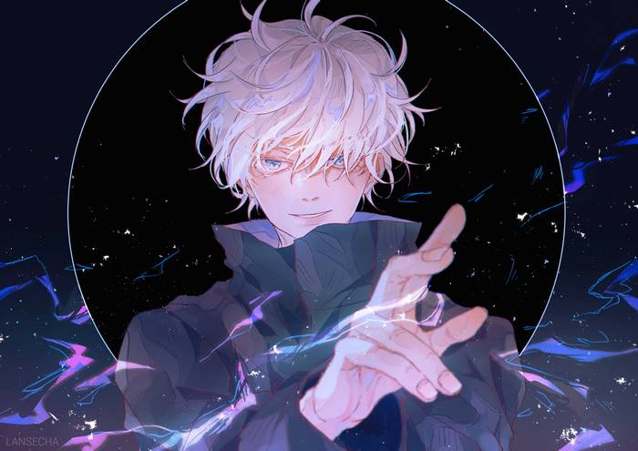 Satoru Gojo Dynamic 4K Illustration