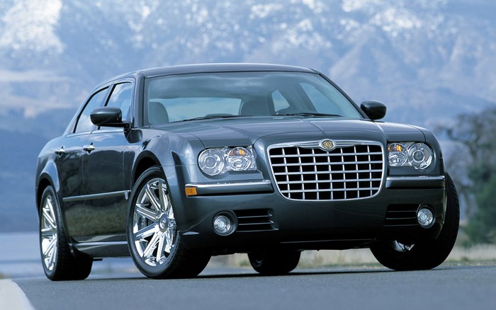 Dark Gray Chrysler 300C Sedan on a Road
