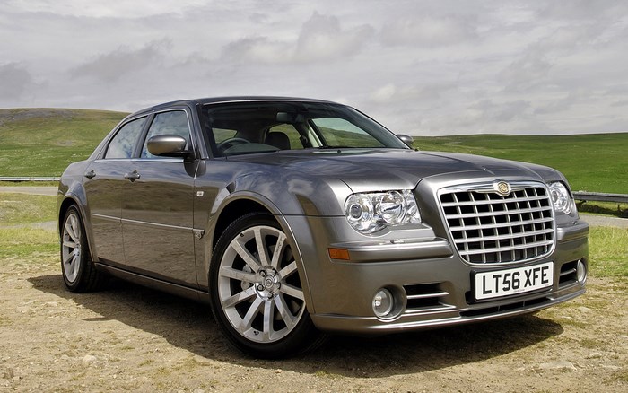 Chrysler 300C SRT8 Sedan on a dirt road