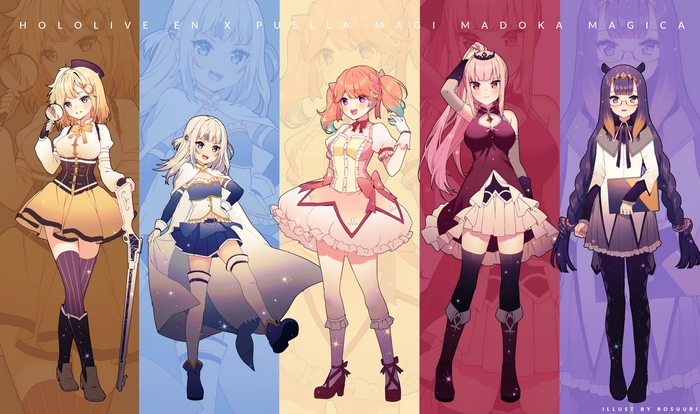 Hololive EN x Puella Magi Madoka Magica Crossover