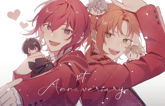 Leo Tsukinaga and Tsukasa Suou from Ensemble Stars!!