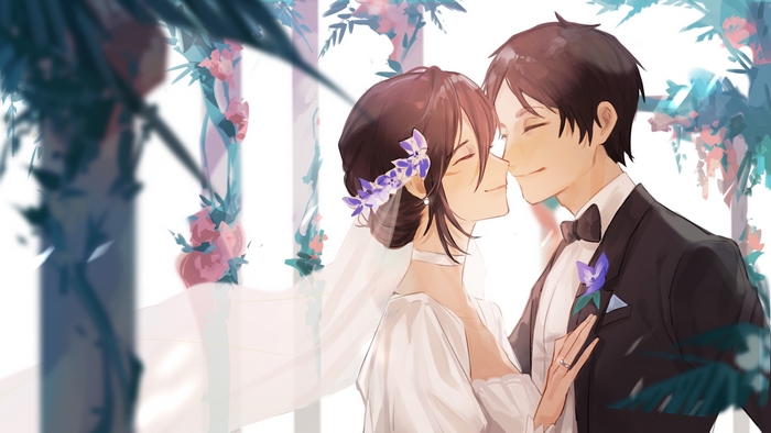 Mikasa Ackerman and Eren Yeager from Attack On Titan