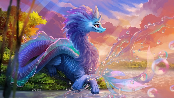 Sisu Dragon from Raya and the Last Dragon in 4K