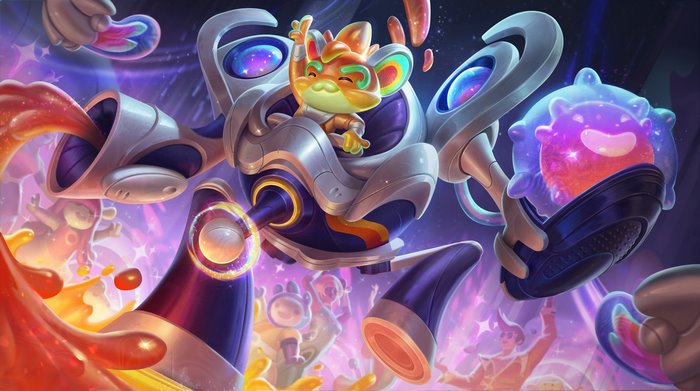Rumble from League of Legends in a spaceship
