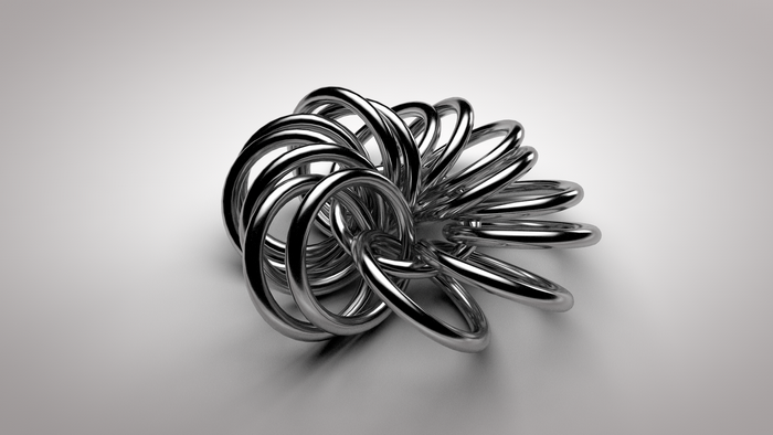 Intertwined Metal Rings