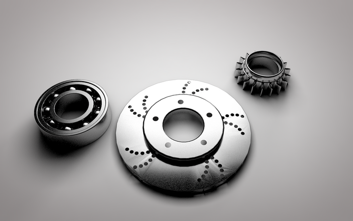 Ball bearing, brake disc, and gear