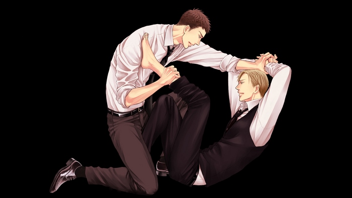Yashiro and Chikara from Saezuru Tori wa Habatakanai