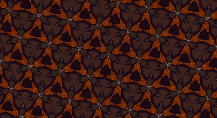 Abstract Brown and Orange Geometric Pattern