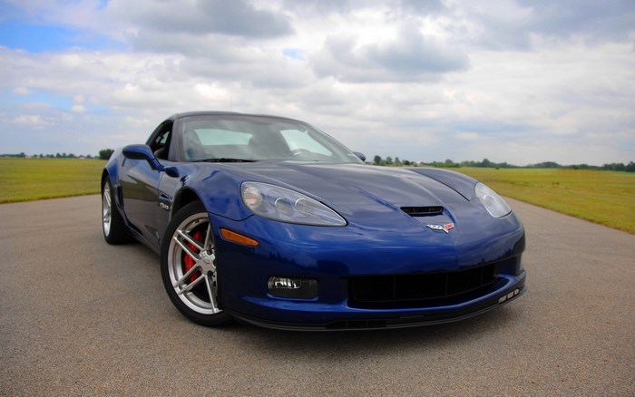 Blue 2006 Chevrolet Corvette Z06 Coupe