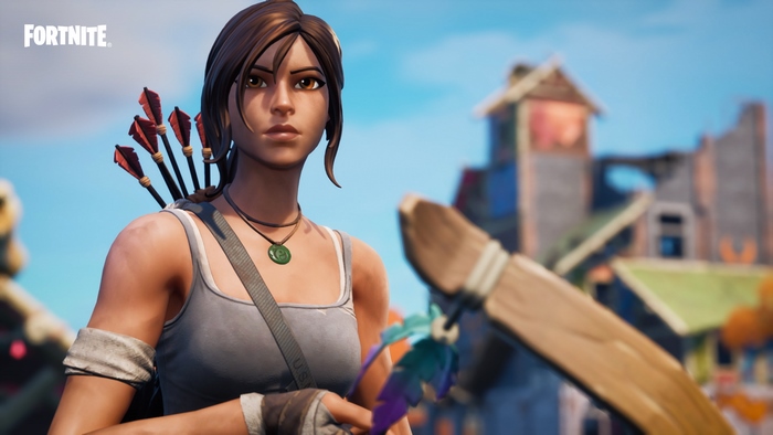 Lara Croft from Fortnite