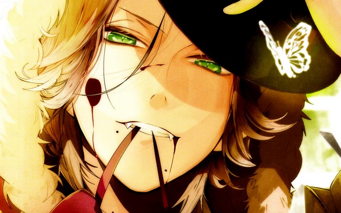 Laito Sakamaki Intense Close-Up Portrait