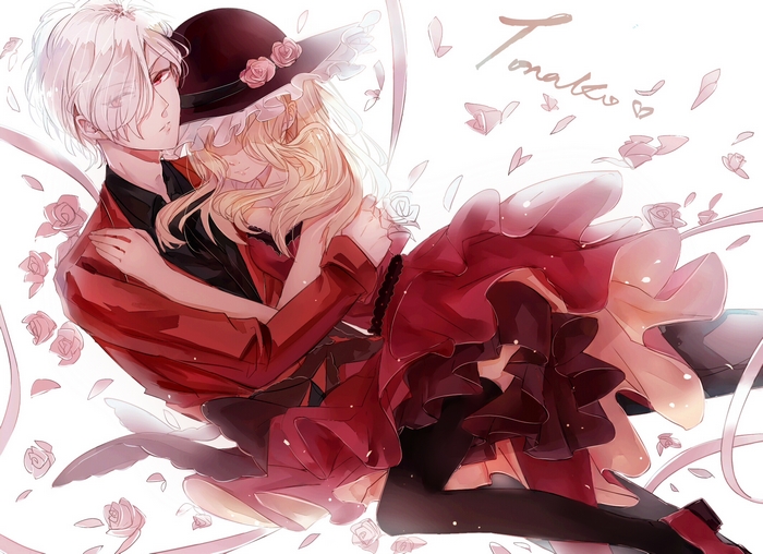 Subaru Sakamaki and Yui Komori Embrace