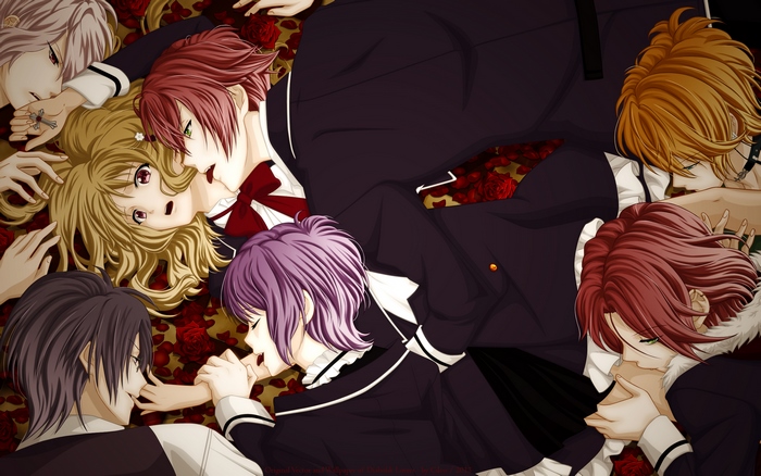 Diabolik Lovers characters with Yui Komori