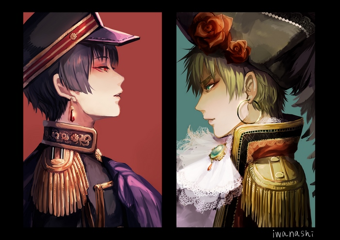 Japan and United Kingdom from Hetalia: Axis Powers