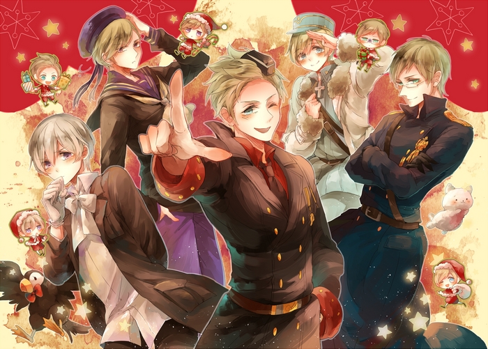 Hetalia Axis Powers Group Portrait