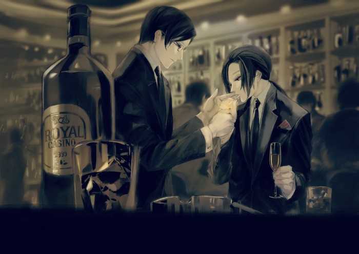 Macau and China from Hetalia at a bar