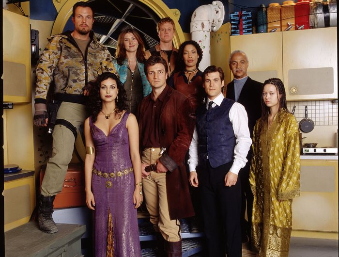 The cast of Firefly
