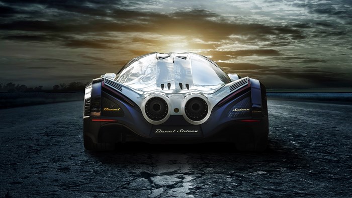 Devel Sixteen Prototype rear view