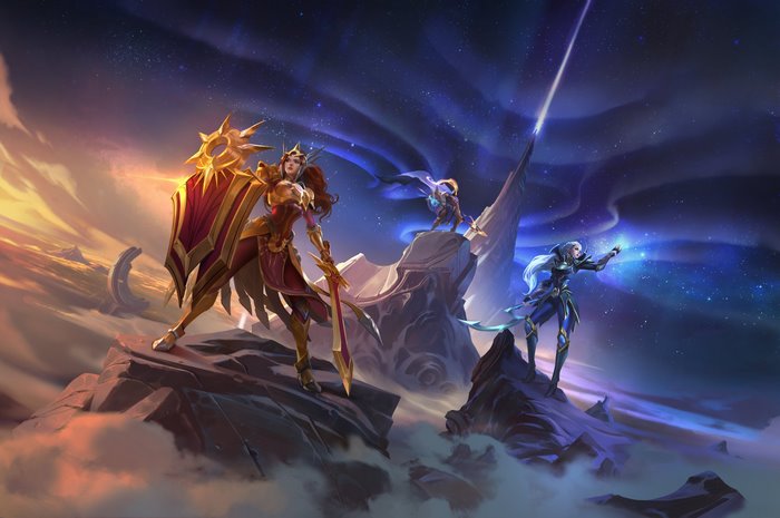 Leona, Diana, and Pantheon from League of Legends 4K
