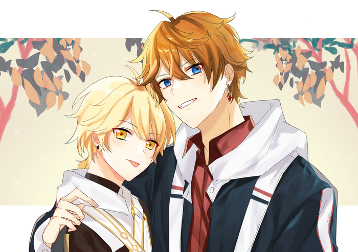 Childe and Aether from Genshin Impact