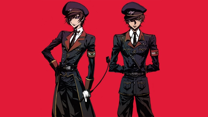 Lelouch Lamperouge and Suzaku Kururugi from Code Geass