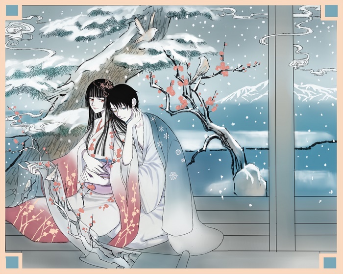 Kimihiro Watanuki and Yuuko Ichihara Winter Scene