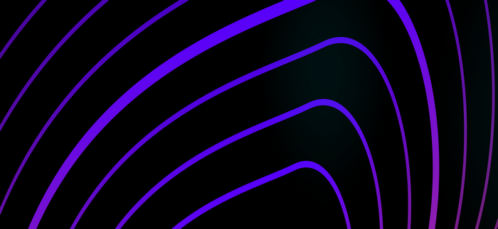 Abstract purple gradient lines on black background