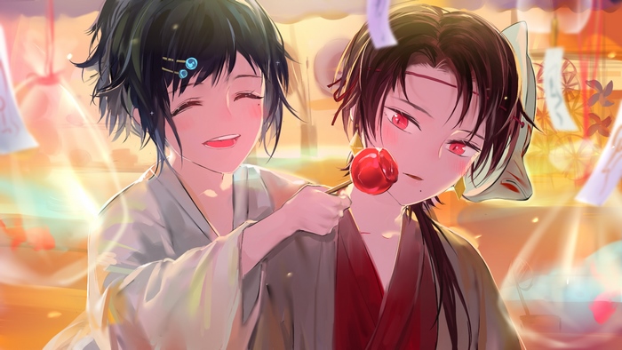 Kashuu Kiyomitsu and Yamato no Kami Yasusada from Touken Ranbu