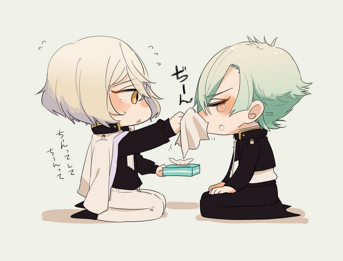 Higekiri and Hizamaru from Touken Ranbu