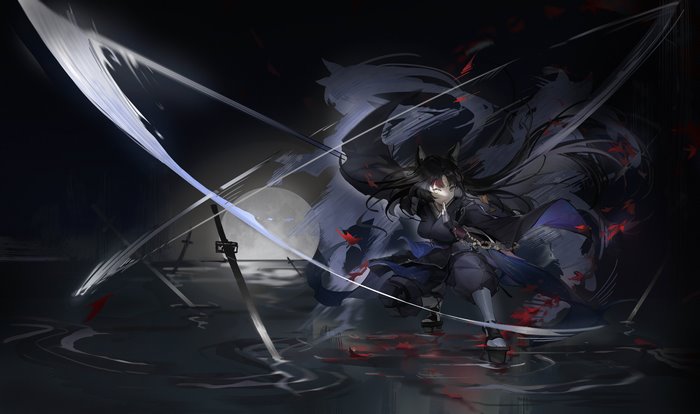 Saga from Arknights 4K