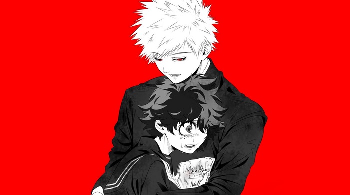 Katsuki Bakugou and Izuku Midoriya from My Hero Academia
