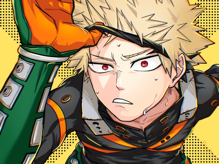 Katsuki Bakugou Intense Action Scene My Hero Academia