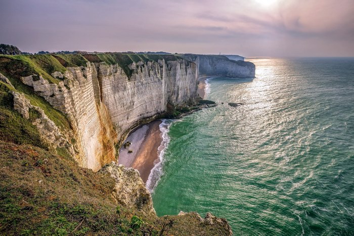White Cliffs and Green Ocean
