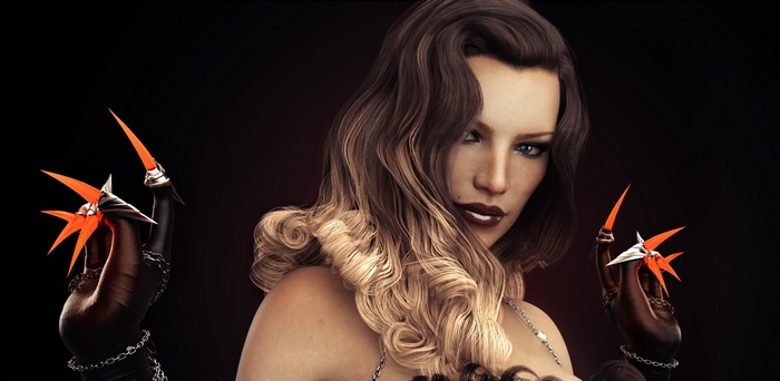 Fantasy Woman with Sharp Claws