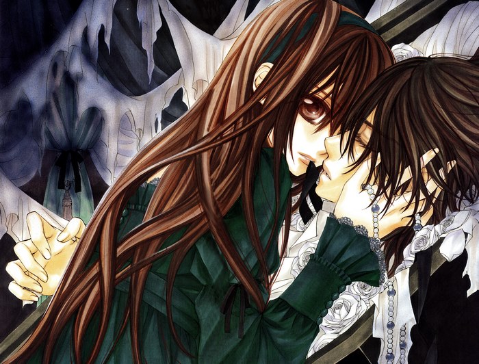 Kaname Kuran and Yuki Cross from Vampire Knight 4K