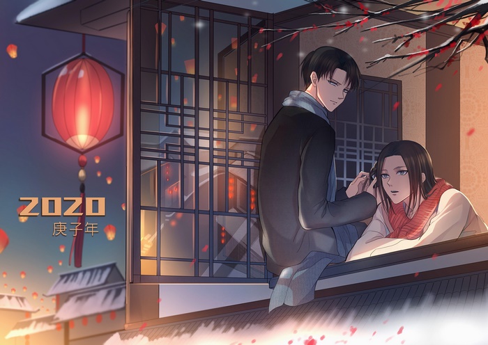 Mikasa Ackerman and Levi Ackerman from Attack on Titan