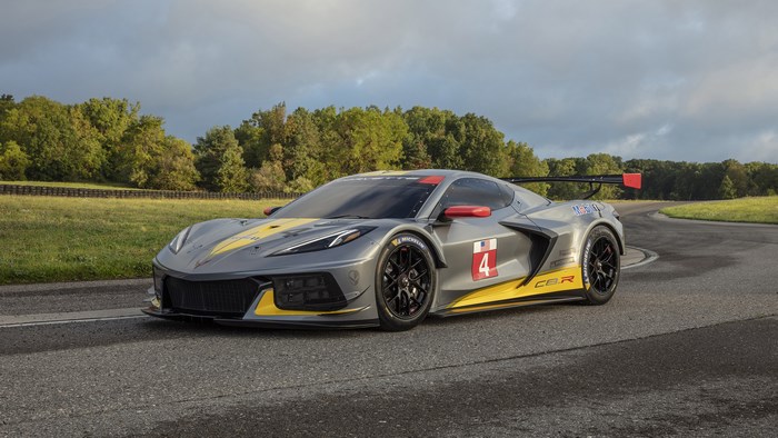 Chevrolet Corvette C8.R Race Car on Track