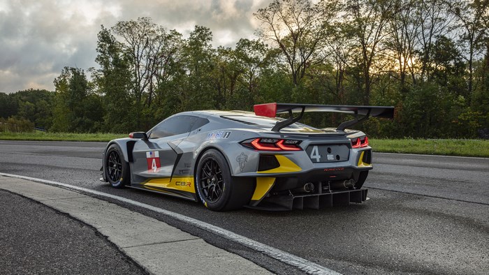 Chevrolet Corvette C8.R Race Car on Track