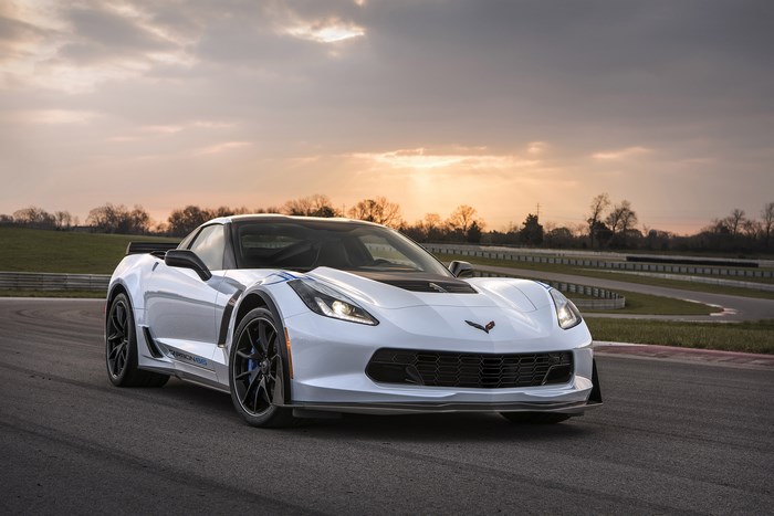 2018 Chevrolet Corvette Carbon 65 Edition Convertible on a Racetrack