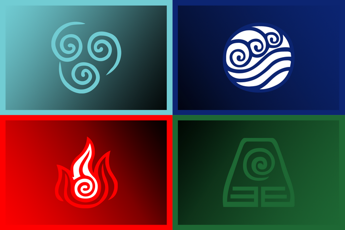 Avatar Elements Bending Symbols